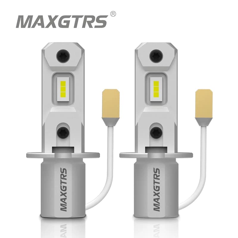 2 pz H3 LED lampadina del faro Canbus No Fan High Beam 6500K bianco 3000K giallo auto LED fendinebbia lampada di guida DRL 12V Mini Design