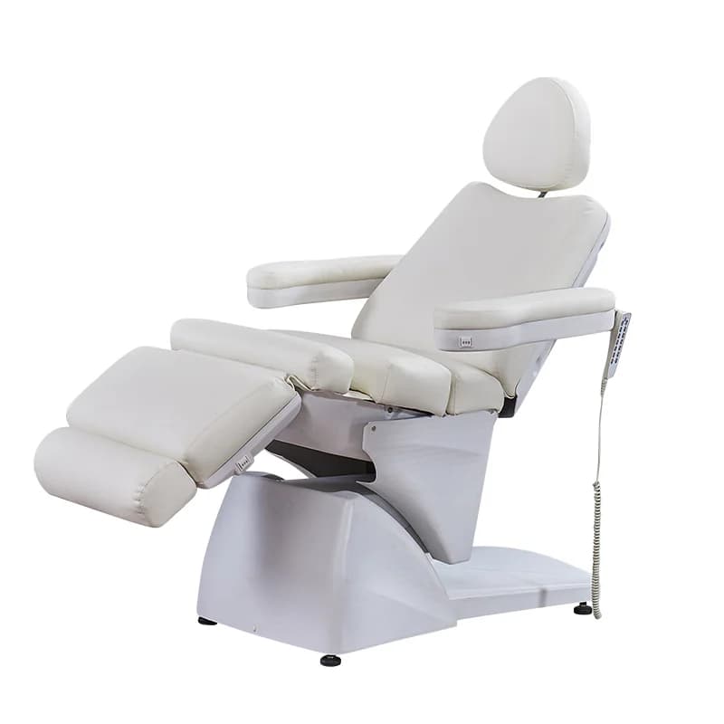 Electric Facial Bed with Comfortable Cushion Adjustable Lash Chair Cosmetic Treatment Table Esthetic Bed