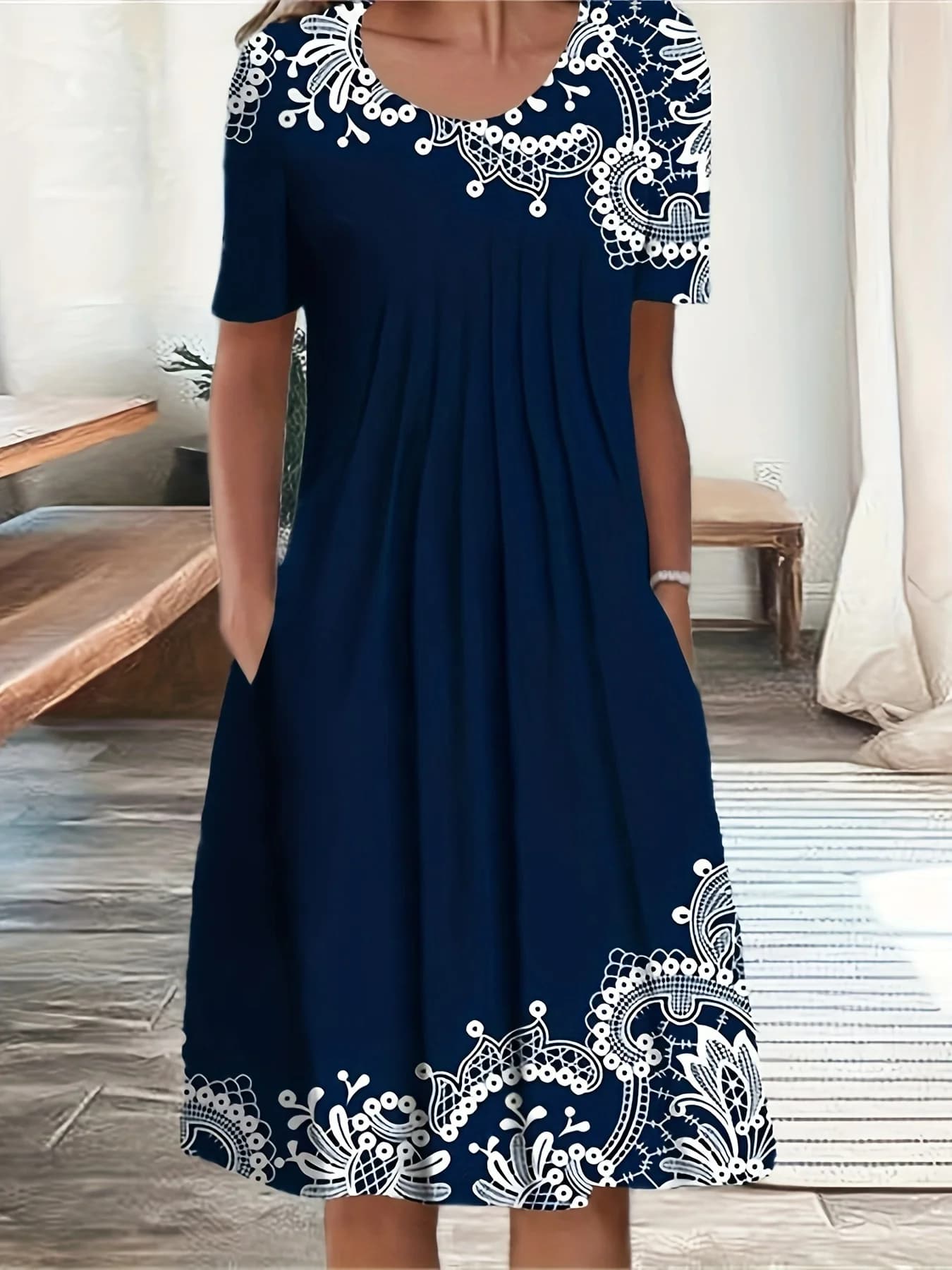 Abito da donna elegante moda taglie forti Abito casual ampio Abito da donna Nuovo temperamento