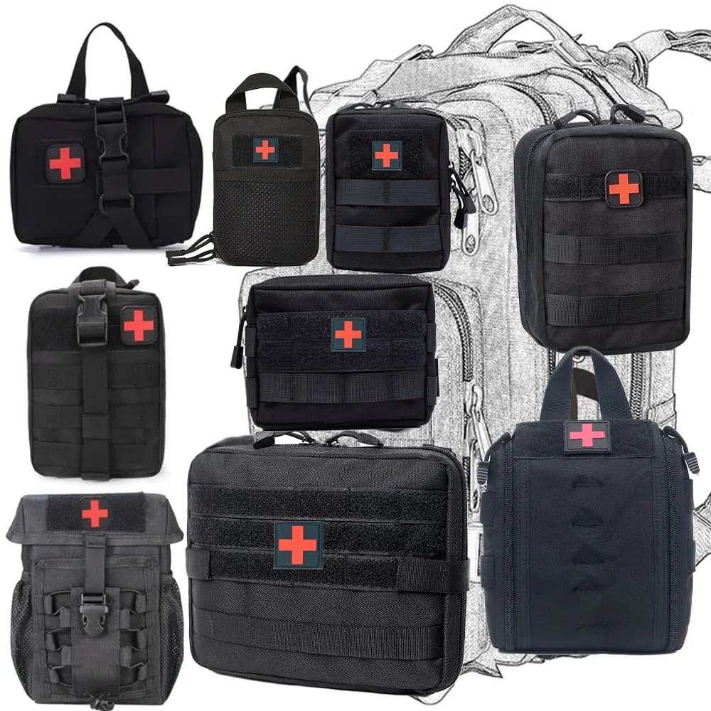 IFAK EDC Marsupio Marsupio Gilet da caccia Pacchetto di strumenti di emergenza Kit di pronto soccorso medico all'aperto Custodia di sopravvivenza da campeggio