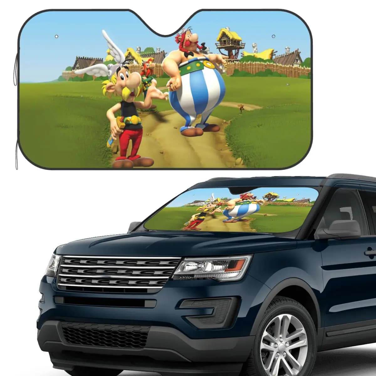 Asterix e Obelix Dogmatix Parasole Parabrezza Auto Parabrezza Anteriore Finestra Parasole Accessori Coperture