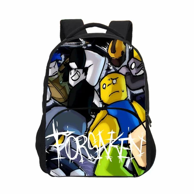 Zaino per studenti Roblox Forsaken Gubby Cartoon Periphery, zaino con stampa digitale, articoli di uso quotidiano per studenti