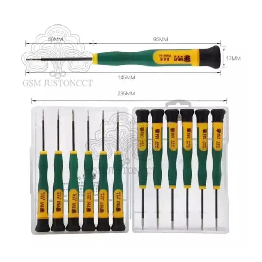 Set di cacciaviti di precisione BST-666, 12 in 1, telefono cellulare, PC, tablet, smontare, kit di riparazione cacciaviti Torx