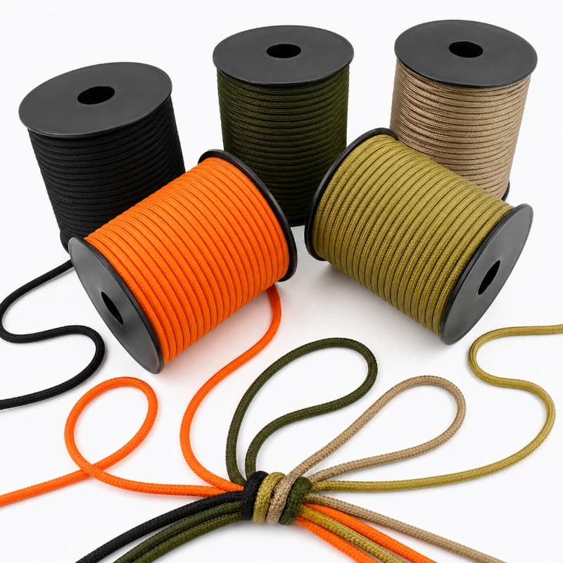 30/50/100M 4mm 550 Paracord Rope Outdoor Camping Tent Wind Cord Parachute Rope for Canopy Shelter Survival Lashing Tie Downs Kit