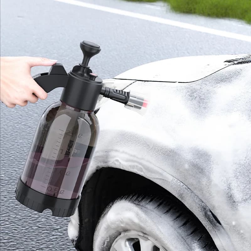 Strumento di pulizia automatica per spruzzatore di schiuma per autolavaggio portatile multiuso da 2 litri per auto, motocicli, biciclette