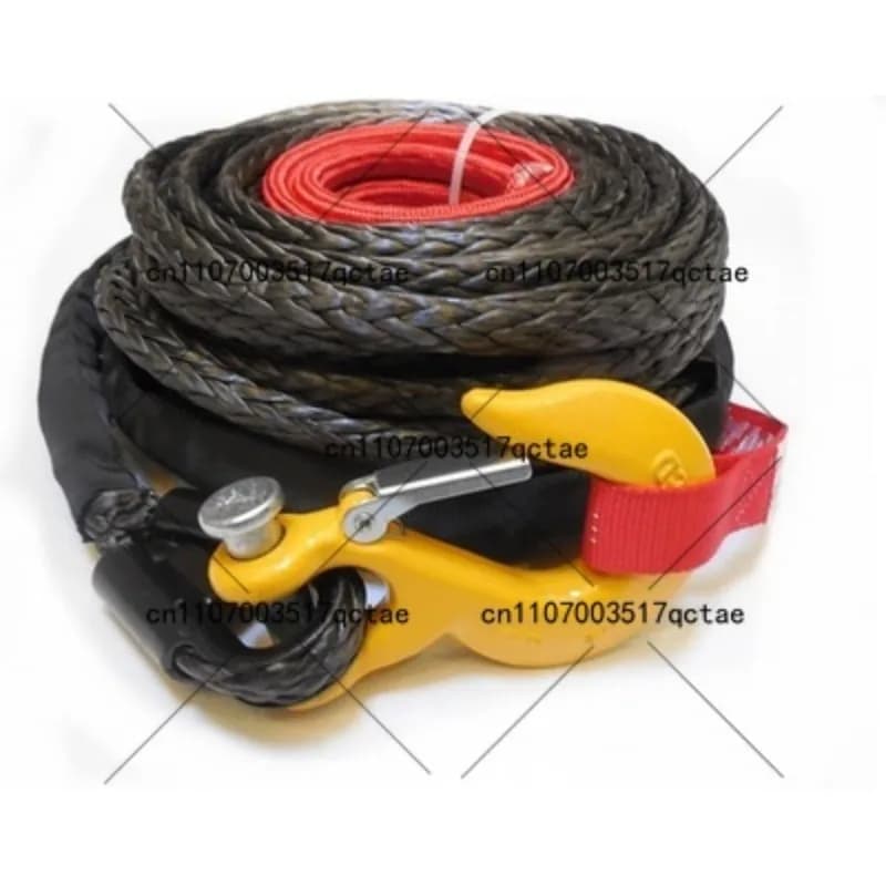8T--12T, 20M--30M, Corda di traino per verricello per carichi pesanti Galleggiante sull'acqua Corda per cavo per rimorchio da traino ATV UTV, Parte per barche, Hardware marino