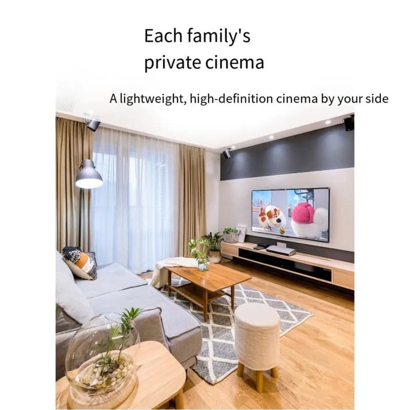 B27B Portable 100 Inch Projector Screen Home Cinema Theater Movie High Density Outdoor Camp