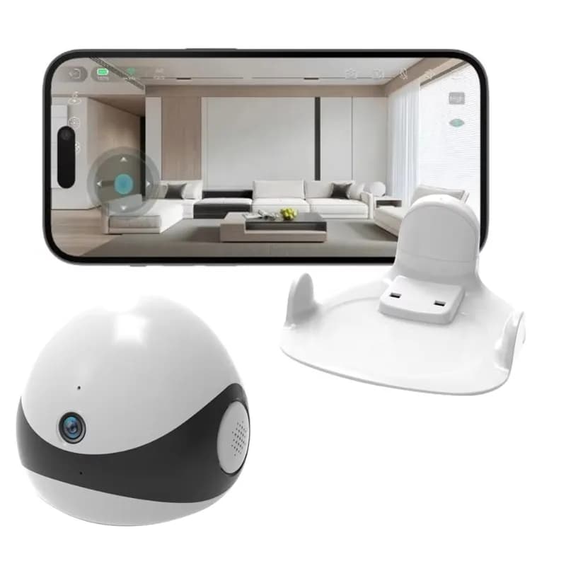 Wireless 2K HD Mobile Pet Companion Robot Camera AI Auto Patrol Self Charging Home Security Monitor for Dogs Cats