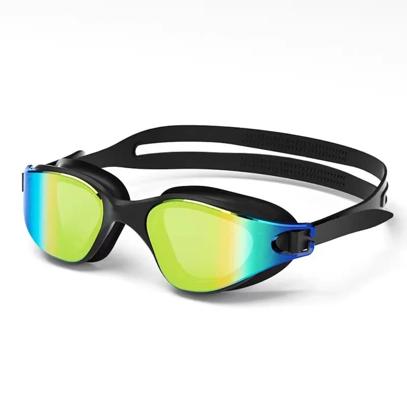 Occhialini da Nuoto Professionali con Custodia Portatile in Silicone, Impermeabili, Antiappannamento, Anti-UV 100%, per Adulti