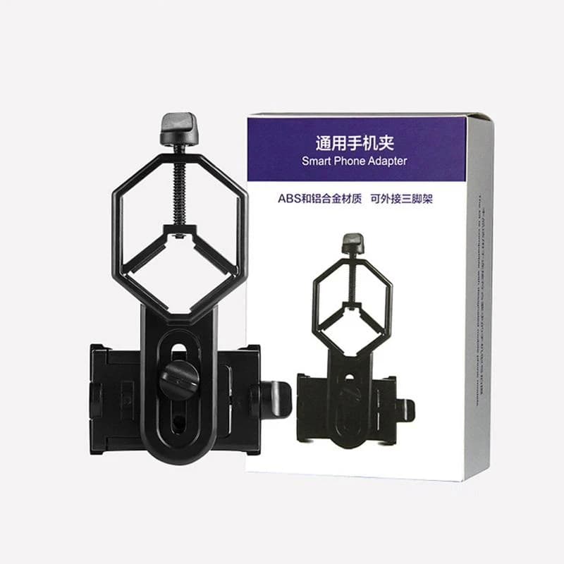 Supporto universale per adattatore per telefono Supporto per telescopio per microscopio per telescopio Cannocchiale Clip nella staffa Supporto per supporto per telefono