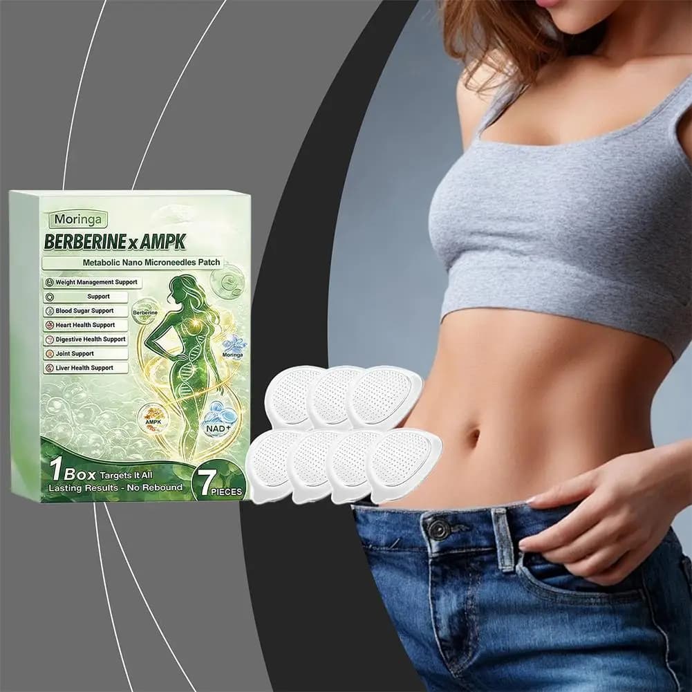 Cerotto portatile con ago nanometrico per il metabolismo della Moringa, per la gestione quotidiana del peso, l'equilibrio della glicemia e la cura della salute di fegato e cuore.