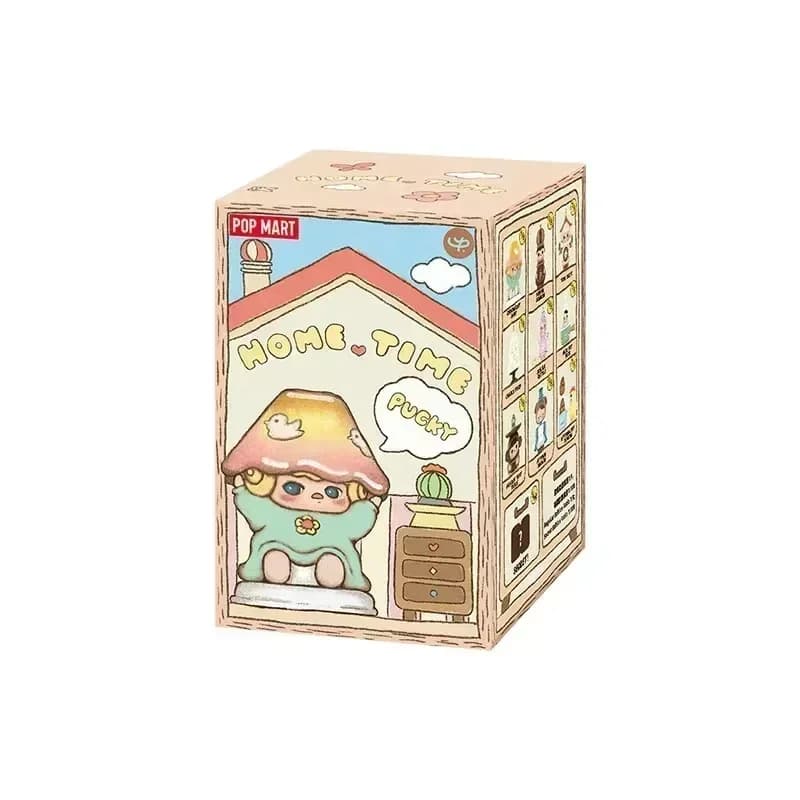 POP MART Pucky Home Time Series Blind Box - Mystery Box Giocattoli, Bambole, Figure Anime Carine, Ornamenti da Scrivania, Collezione