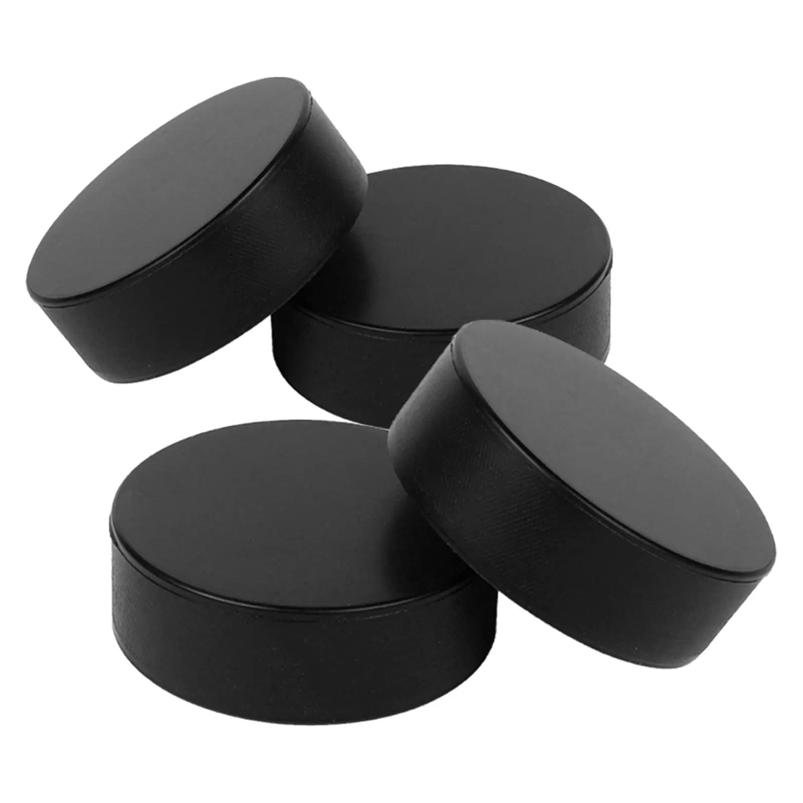 4 Pezzi Dischi da Hockey su Ghiaccio in Schiuma PU per Allenamento, Pratica di Pattinaggio a Rotelle, Forniture per Hockey e Competizioni
