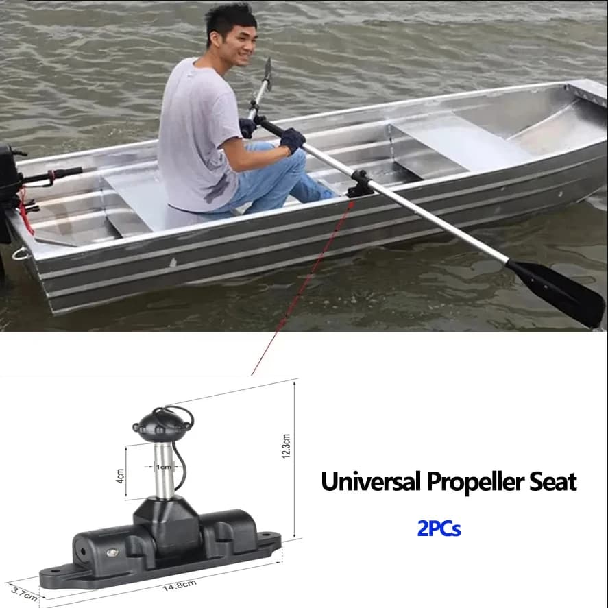 Nuovo 360 ° Sedile per remi per pagaia Sedile per pagaia girevole universale per gommone Kayak Accessorio per barca di supporto Spar