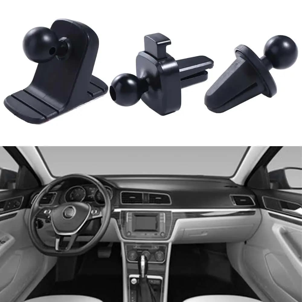 Supporto per cruscotto Base di aspirazione Clip per pressa Supporto per presa d'aria Supporto per presa d'aria automatica Base per testa a sfera Staffa per telefono per auto Supporto per telefono per auto