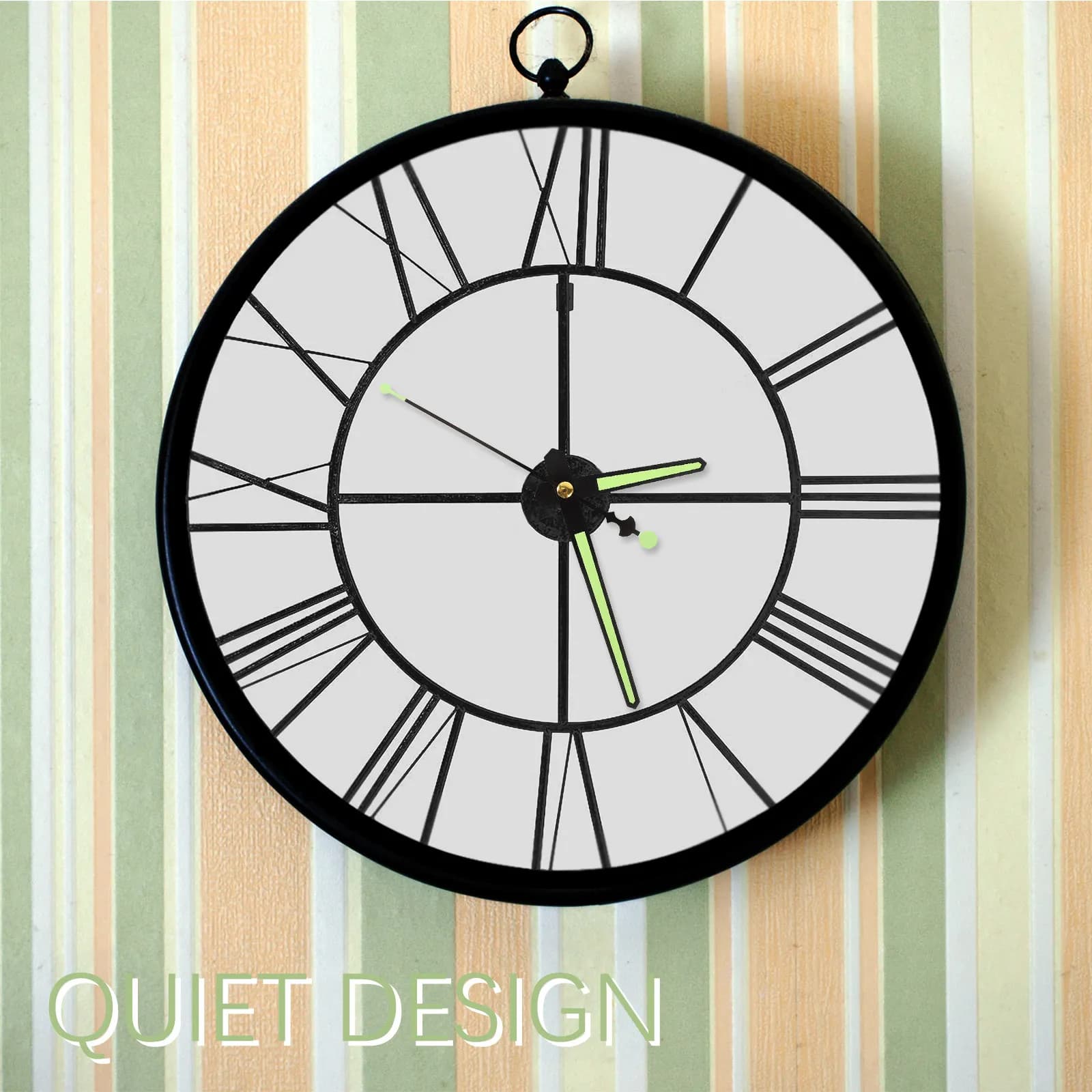 Set di 1 movimento per orologio al quarzo con kit di sostituzione, meccanismo silenzioso a pendolo e lancette per riparazione fai da te con funzione luce notturna