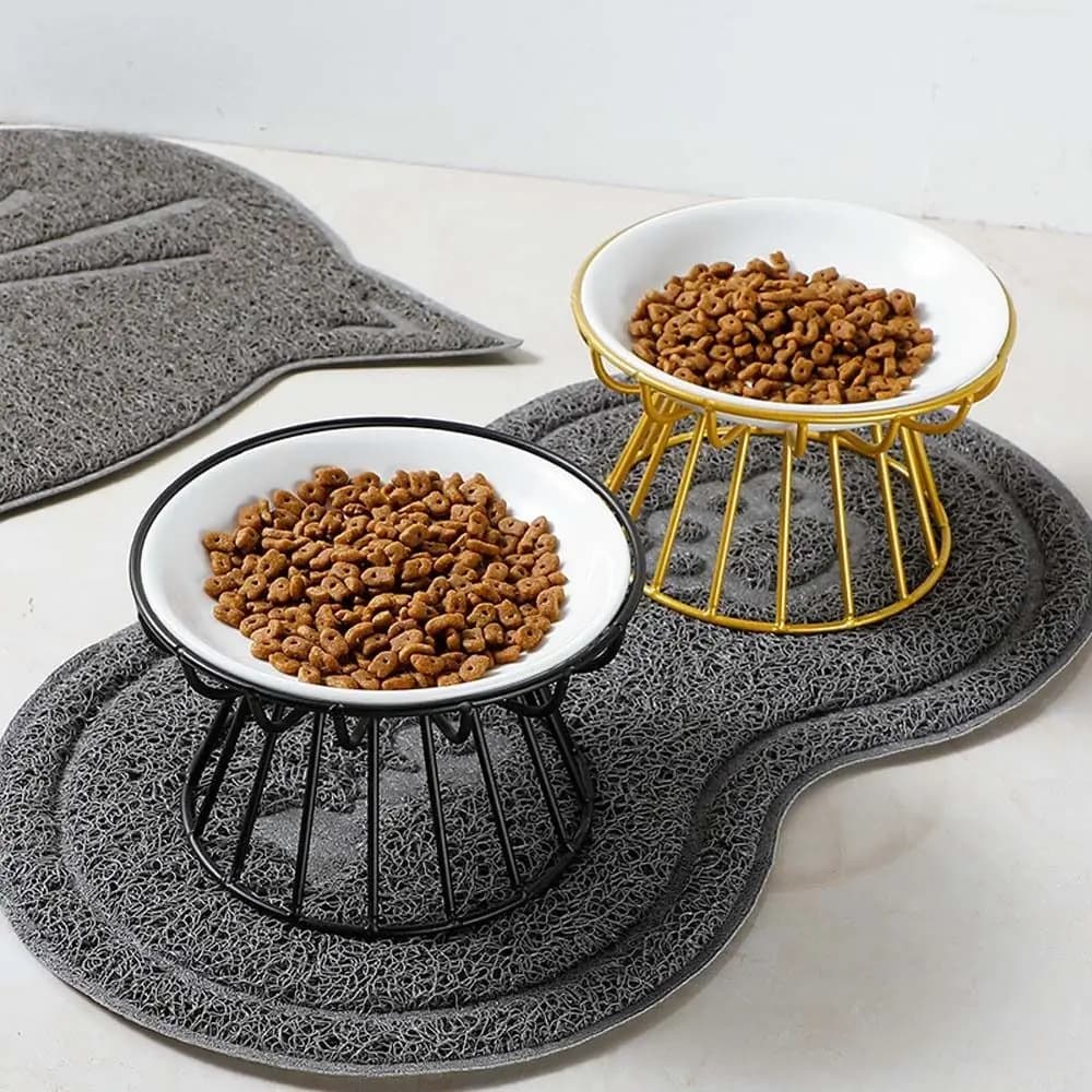Cat Feeder Drinker For Dog Cat Elevated Snack Canned Plate Pet Supplies Cat Food Bowl Water Feeder Container Pet Feeder Bowl