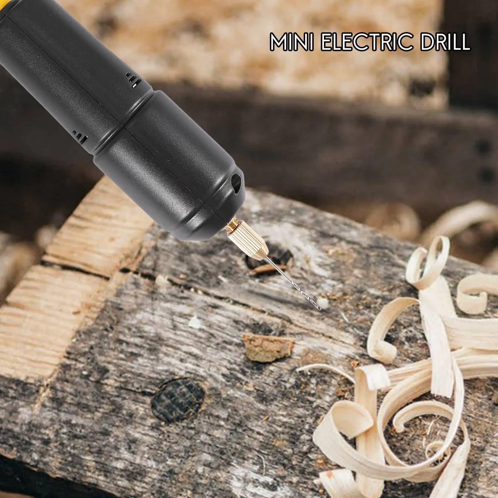 A93Z Jewelry Tools Mini Electric Drill Handheld For Pearl Epoxy Resin Jewelry Making DIY Wood Craft Tools With 5 Drill Bits