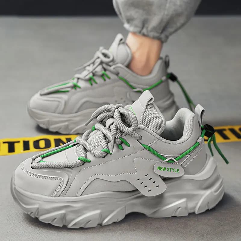 Men's Shoe Breathable Thick Soled Casual Sneakers Outdoor Running Four Seasons New Tennis Men Soft Soles Comfort Male Sneakers