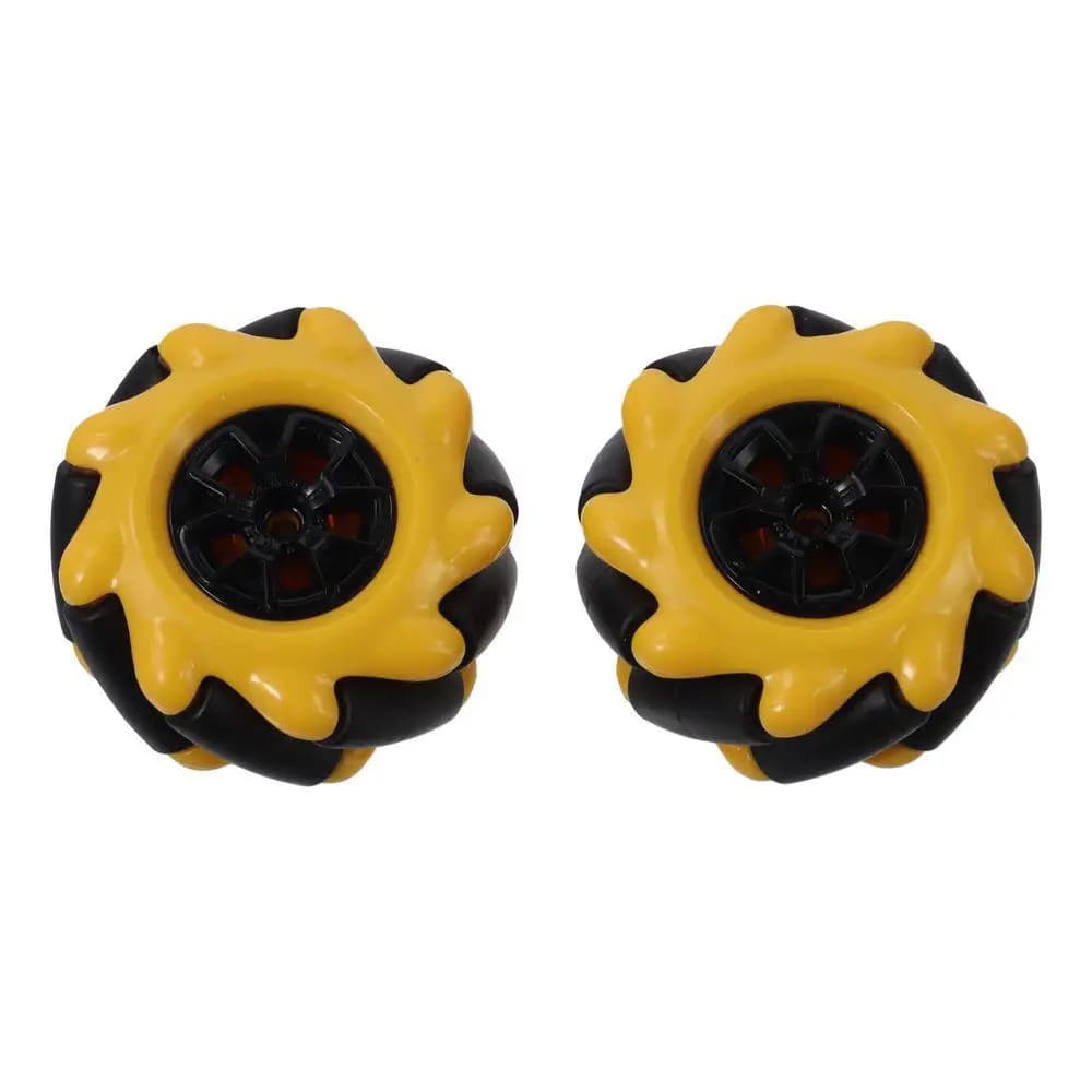 1Pc Accessories Wheel Mecanum Plastic Yellow 48mm Omnidirectional Wheel DIY Components for Motor TT Arduino Robot Car DIY