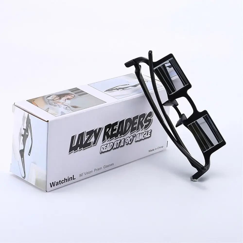 Glasses PC Lazy Refractor for Eye Protection, Anti-fatigue, Ultra-light, to Watch TV Sdraiati, Horizontal Glasses