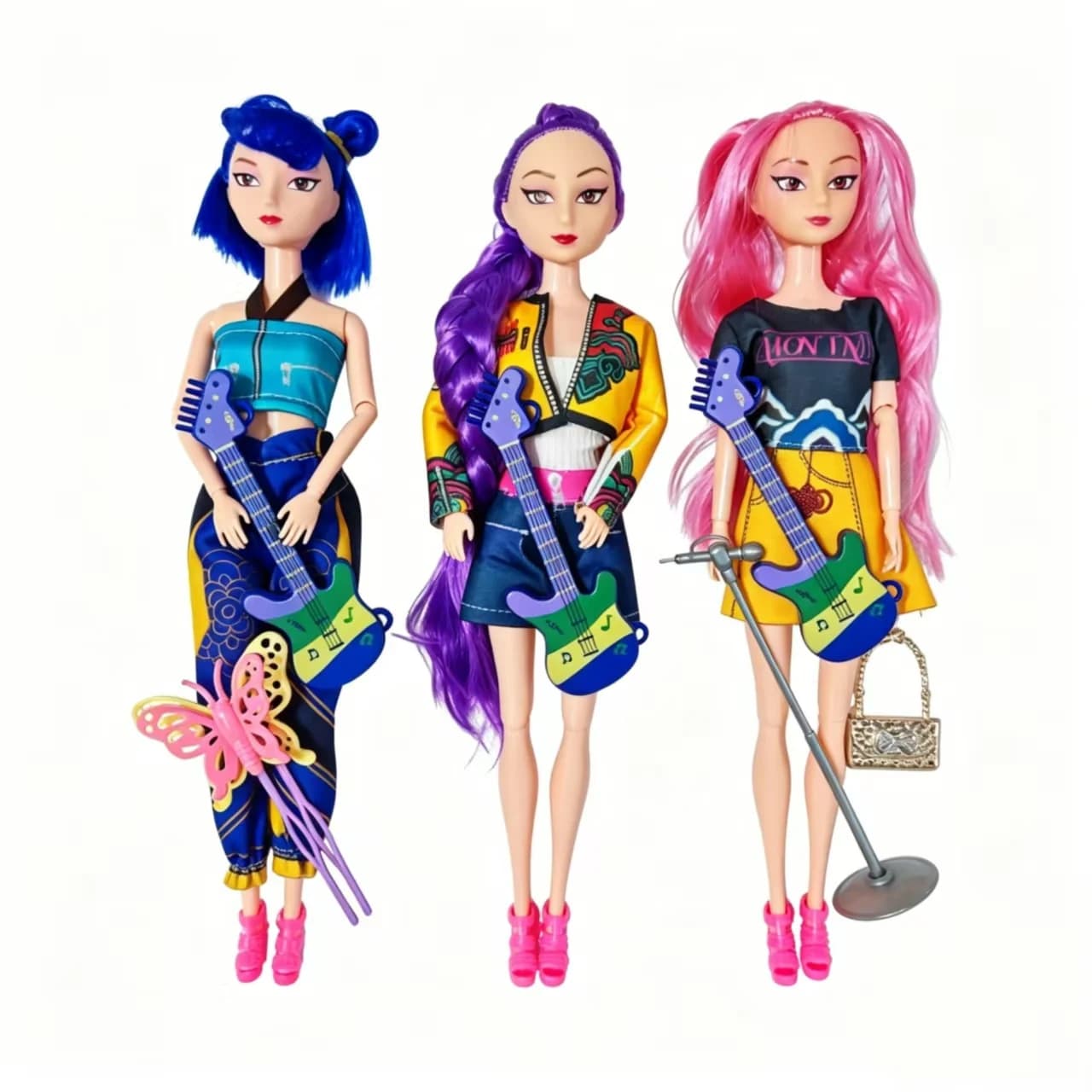 NUOVO Giocattolo Bambola Kpop Demon Hunters Action Figure Rumi Mira Zoey Bellissima Principessa Bambola Bimba in Plastica Giocattolo Fai da Te per Ragazze