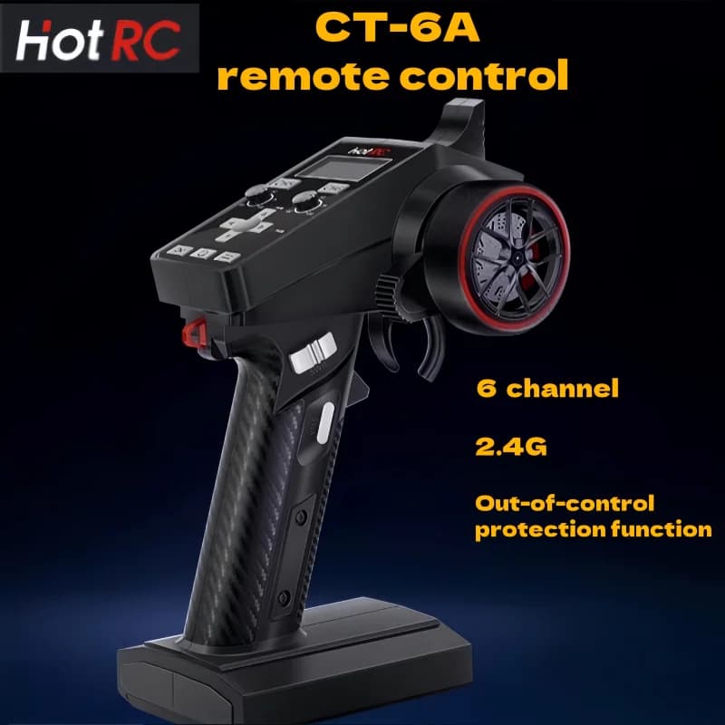 Telecomando HOTRC CT-6A controllo pistola rete da pesca a 6 canali tirando veicolo e barca ricevitore 2.4G ricevitore F-06A
