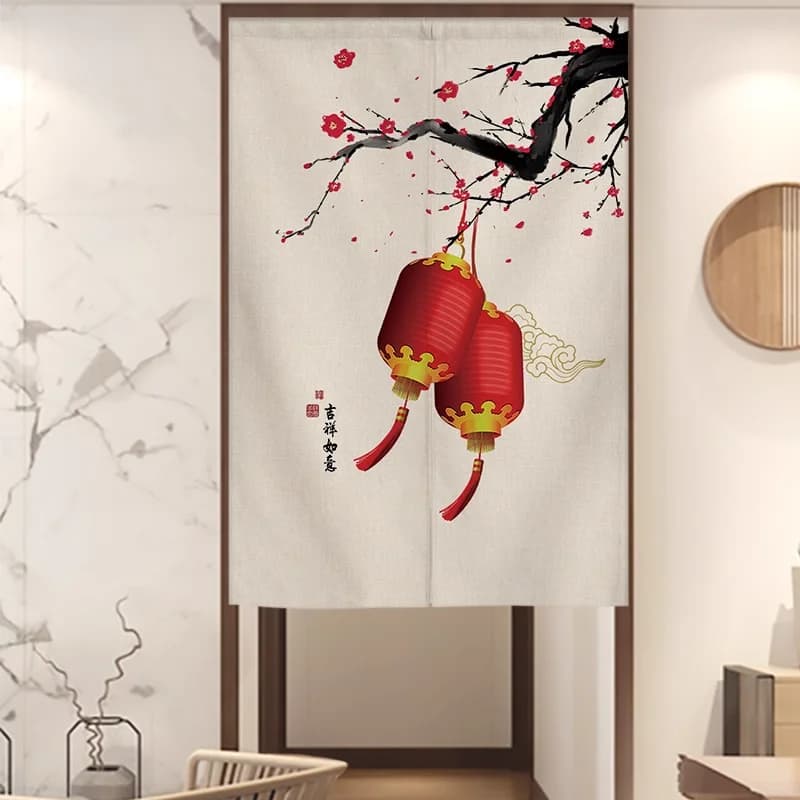 2024 Dragon Year Cucina Batoom Feng ui Tenda per porta Uso domestico Parete divisoria per porta esterna Cieca Nessuna punzonatura richiesta Tessuto
