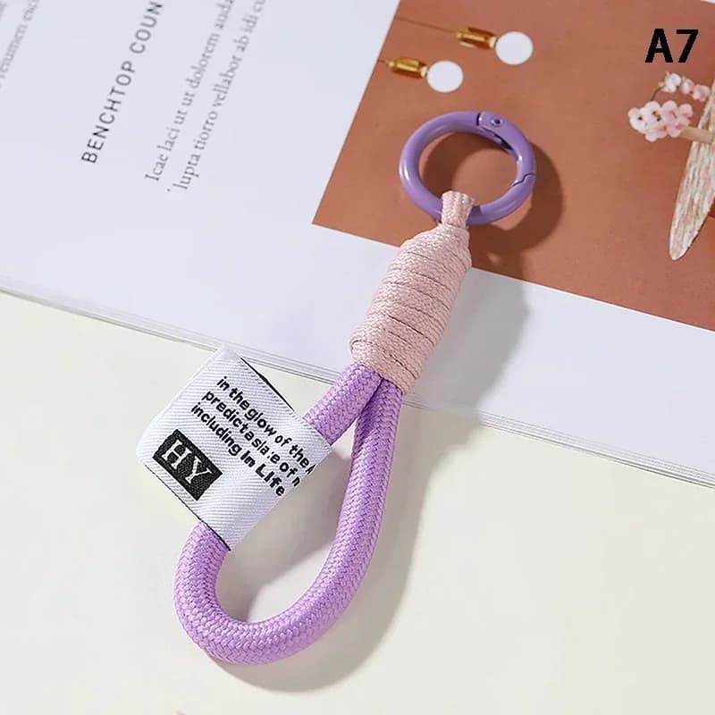 Cordino in Rete Fluorescente Intrecciato per Custodia Telefono, Cordino da Appendere, Portachiavi, Ciondolo per Borsa, Cinghia Regolabile per Telefoni, Chiavi e Zaini