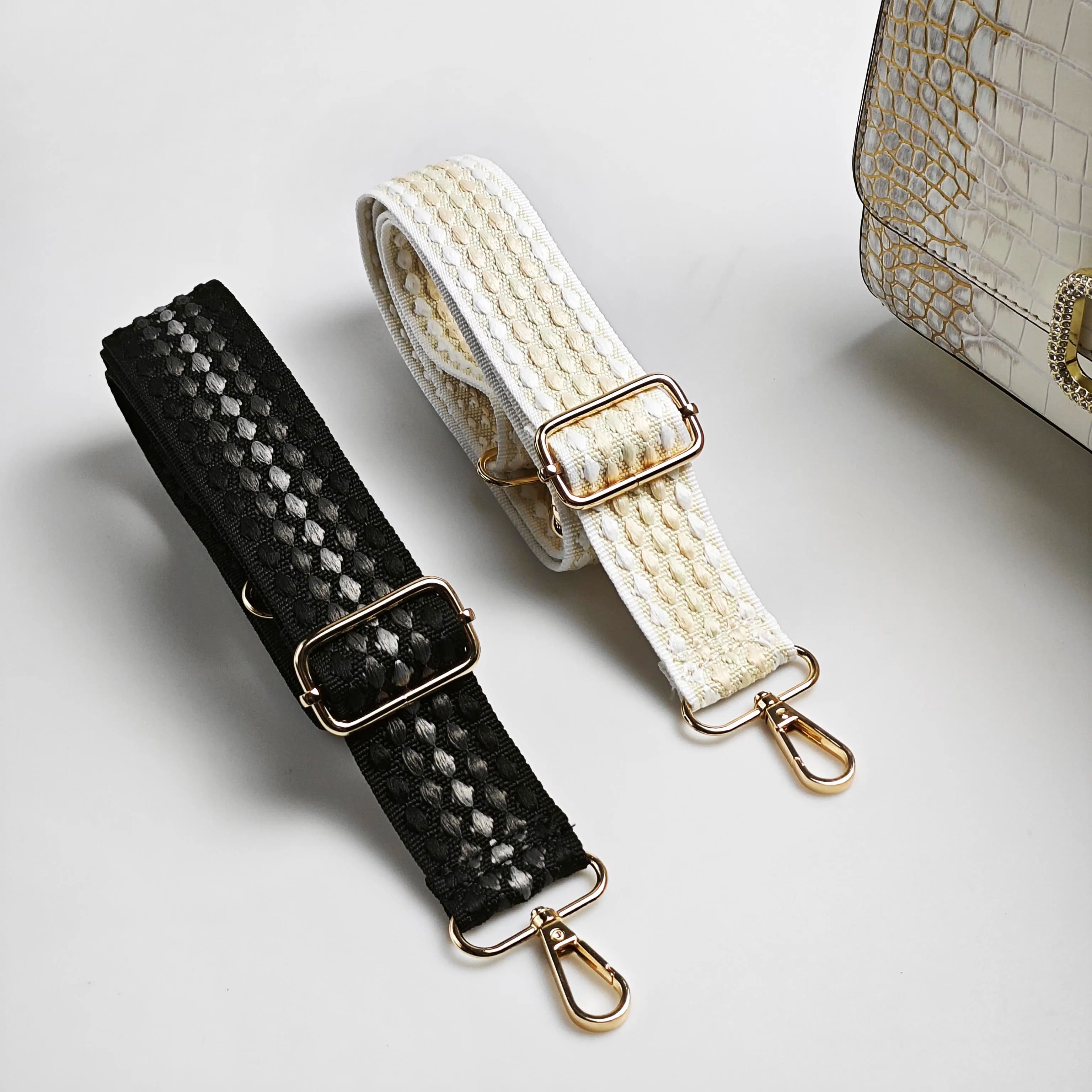 1 Piece 1.50inch Wide Adjustable Handbag Purse Strap Replacement Crossbody Shoulder Strap Dots Jacquarded Strap