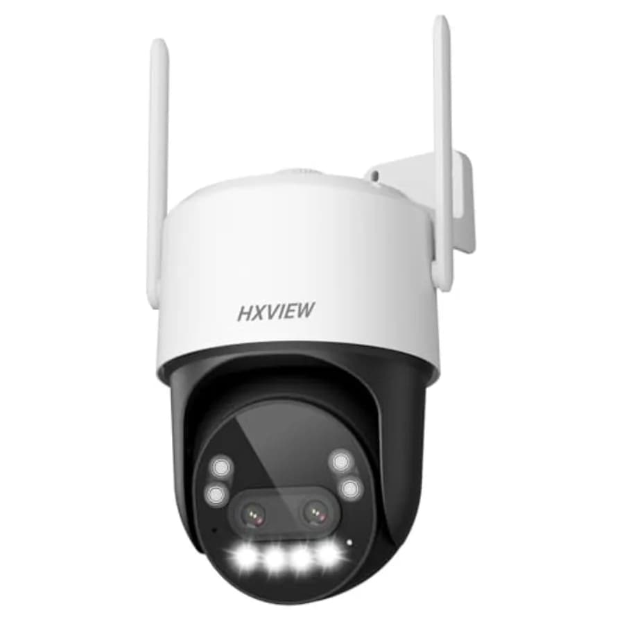 4K PTZ Security Camera Outdoor with Rapid 10X Hybrid Zoom, 355°Pan and 90° Tilt, True 8MP Dual-Lens WiFi Camera with Auto Track