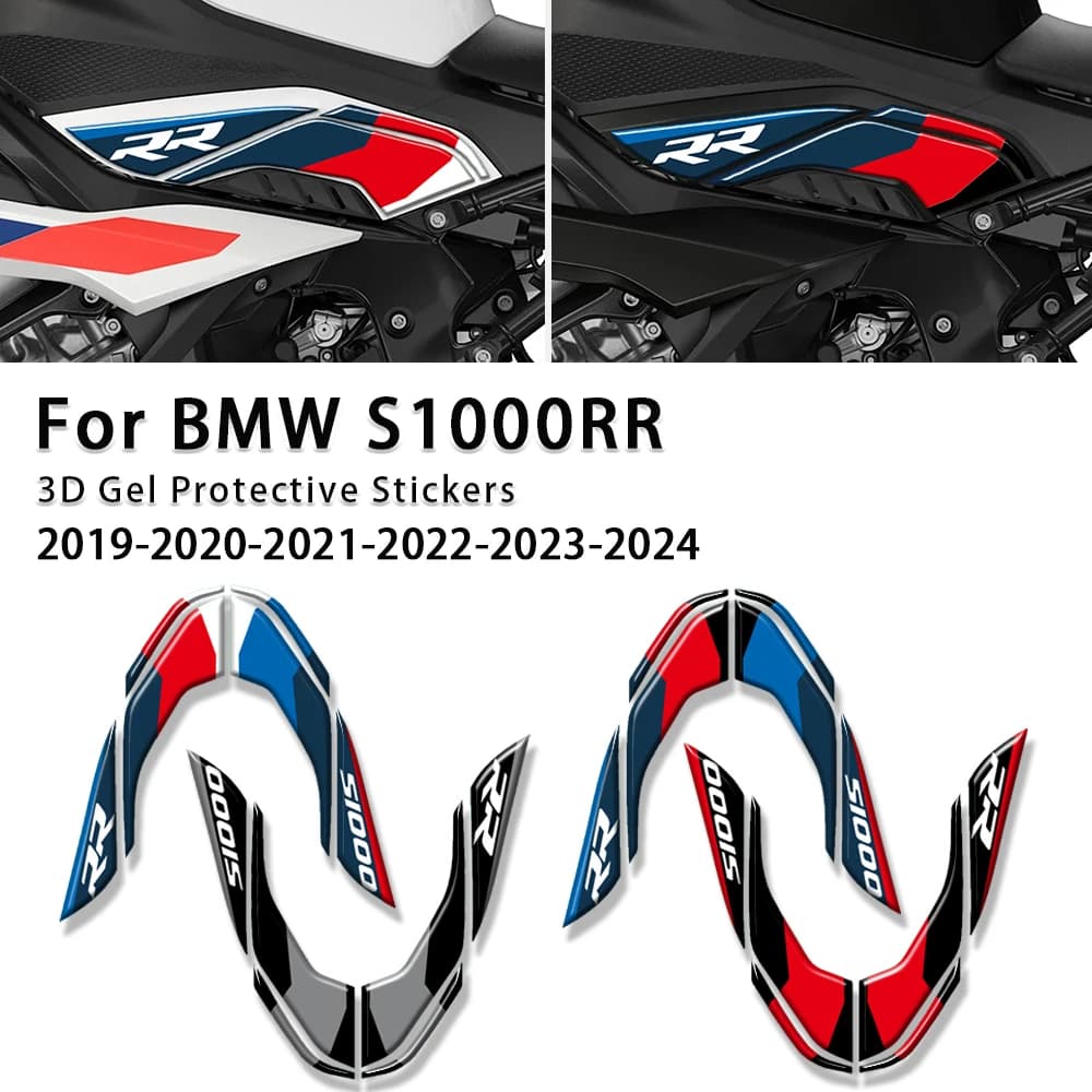 Moto Inferiore Ginocchio Protezione 3D Vernice Gel Decalcomania di Protezione Per BMW S1000RR S 1000 RR 2019 2020 2021 2022 2023 2024 2025
