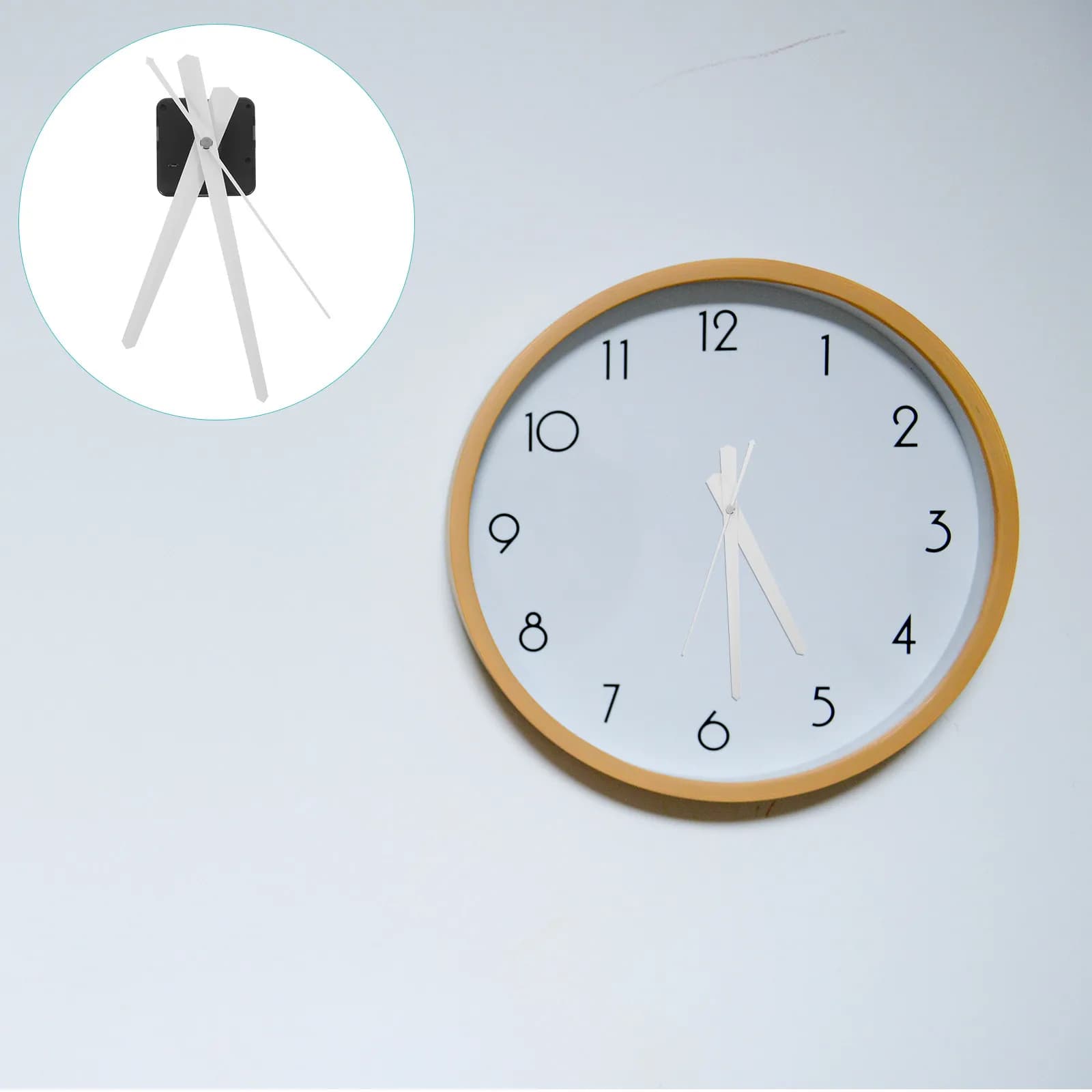 Meccanismo Silenzioso per Orologio, in Plastica, Compatto, Fai-da-te, Lancette di Ricambio e Accessori per Orologi Senza Cornice