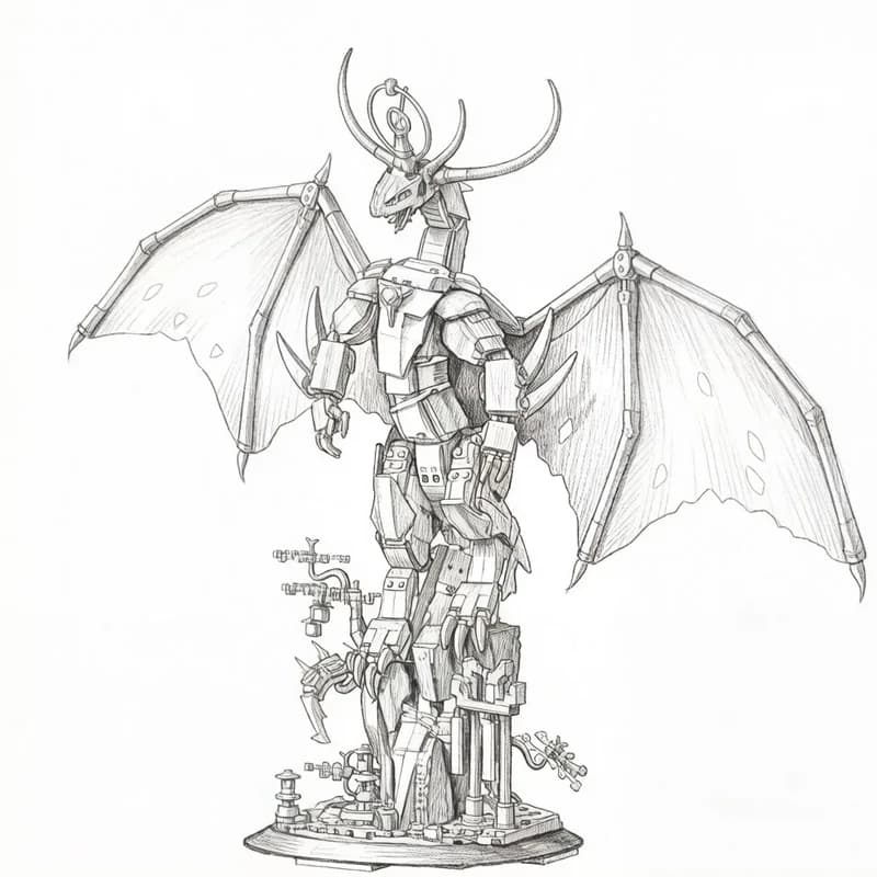 2026 New 1650pcs Figures Wu Guards Guardian Dragon Mech Model Assemble Home Decoration Toys For Christmas High-end