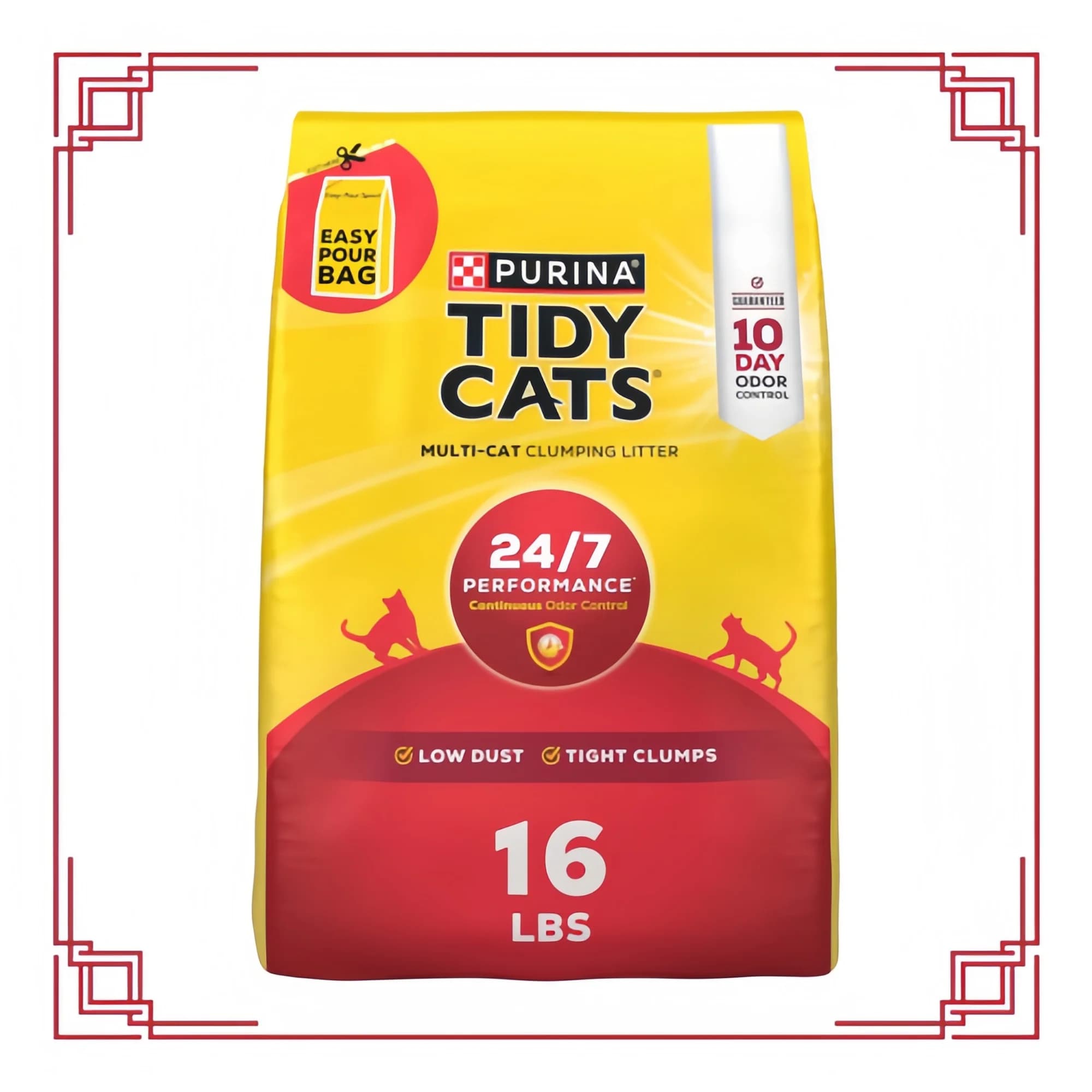 Lettiera per gatti che aggraffola per tutte le stagioni | Deodorante e ad alta efficienza da 16 libbre per tutti i gatti