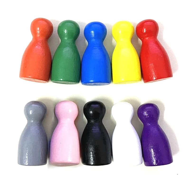 10 pezzi/set pezzi degli scacchi accessori per giochi da tavolo pedone in legno/pezzi di carte degli scacchi per giochi da tavolo e altri accessori per giochi