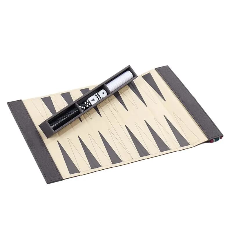 Set da backgammon per adulti, gioco da tavolo da backgammon da viaggio, scacchi e dama pieghevoli, divertimento all'aperto