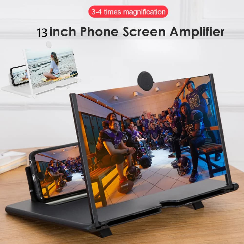 Supporto Pieghevole per Amplificatore Video Portatile 10 in 1, Amplificatore Schermo 3D per Telefono, Display Cinema Mobile Ingrandito
