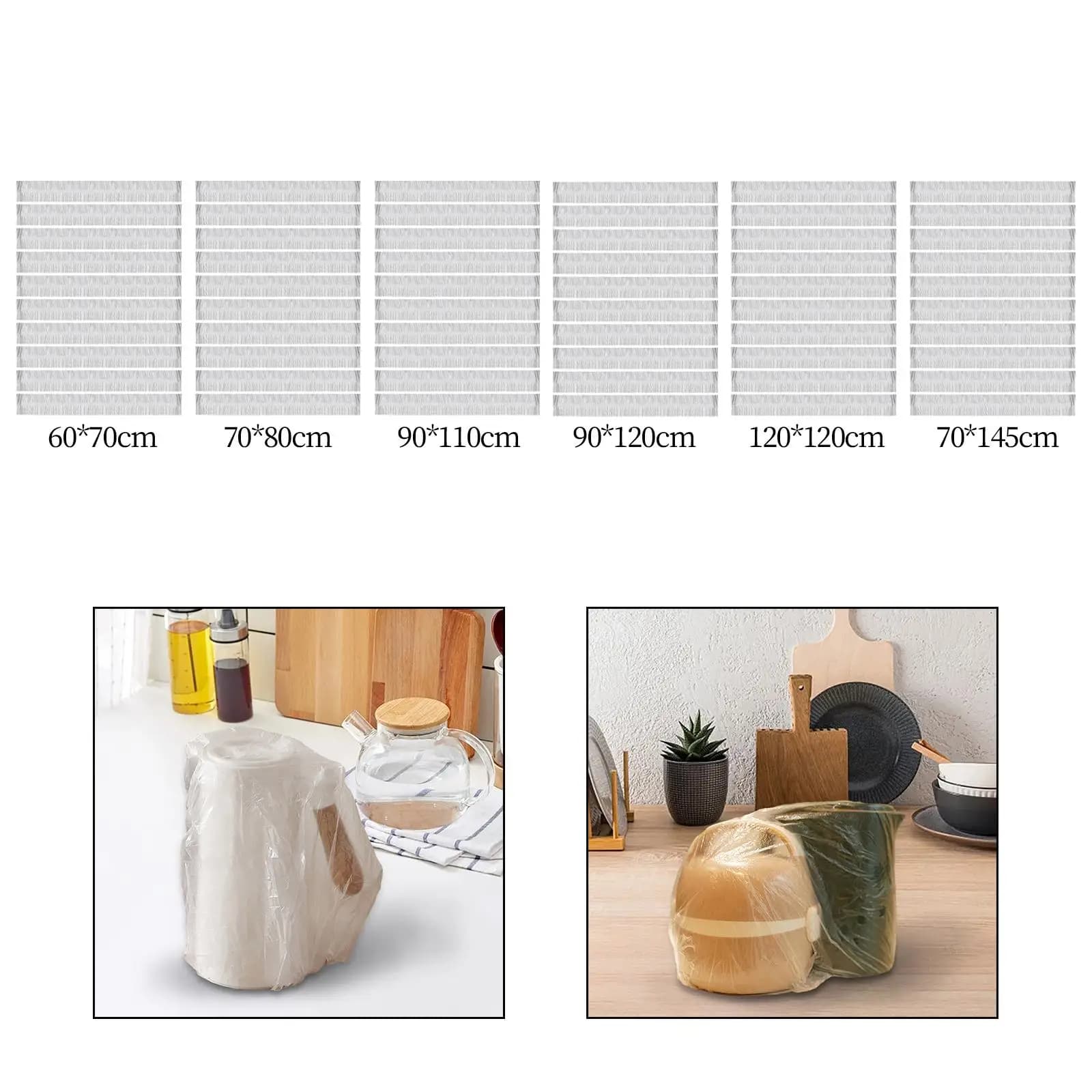 10x Coperture Monouso Trasparenti per Piccoli Elettrodomestici, per Pentola a Pressione, Friggitrice ad Aria, Utensili da Cucina, Forno, Pentola Istantanea