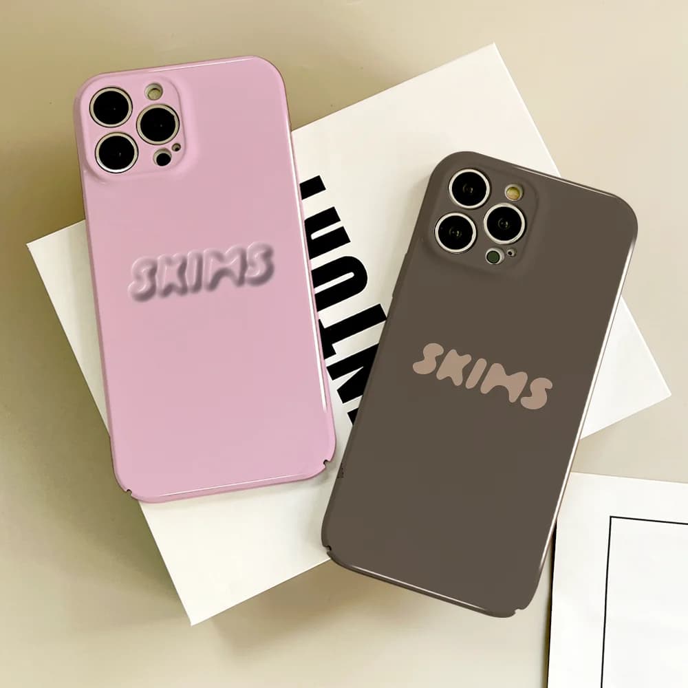 Kim S-Skims K-Kardashian phone case For iPhone 17 16 15 14 13 Plus Pro Max Air Glossy Best Price HD Hard Cover Film Shell