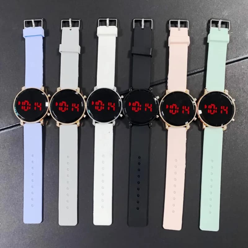 Orologi digitali di moda per donna Orologio da uomo semplice a LED Cinturino in silicone Orologio sportivo casual da donna Orologio regalo relogio feminino