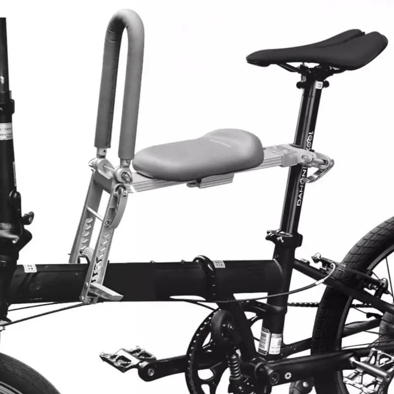 Seggiolino Anteriore per Bicicletta, Seggiolino per Bambini, Seggiolino di Sicurezza per Bambini con Sgancio Rapido