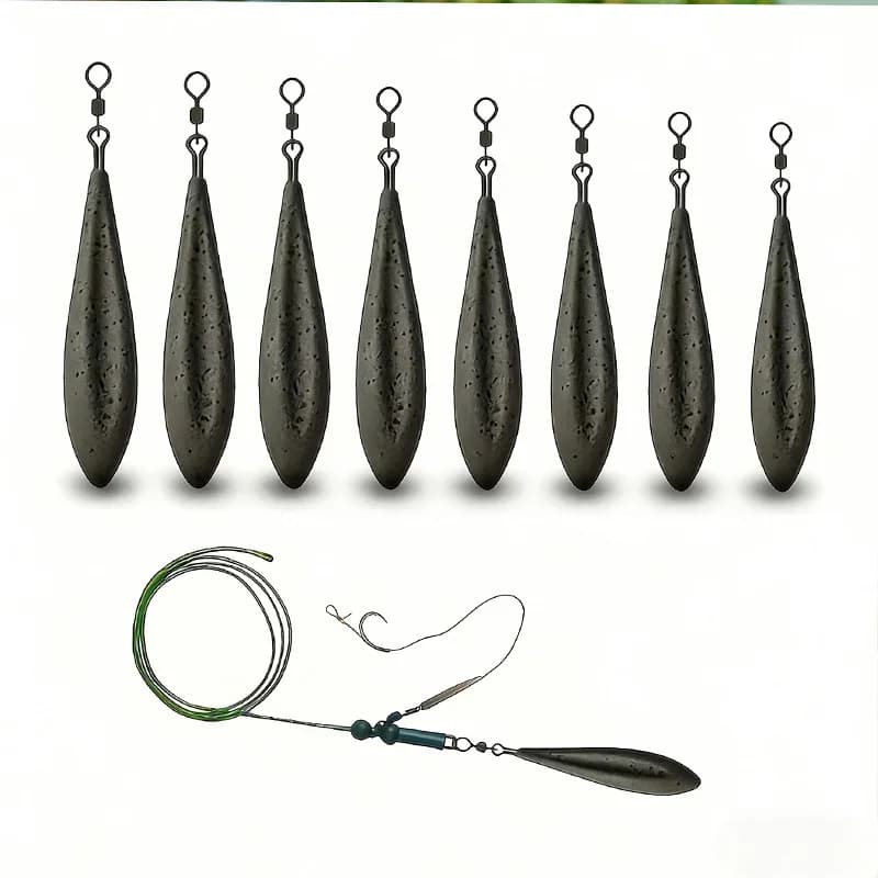 Piombi a Goccia Diamantati per Pesca alla Carpa, Pesi per Rig, Piombi per Lanci Lunghi, Accessori per la Pesca in Lago 70-120g