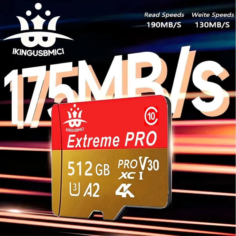 Memory Quality 32/64/128/256/512gb Camera Sd Card Uhs-i Flash High Quality Class 10 Premium U3 Durable High Speed Reliable Fast