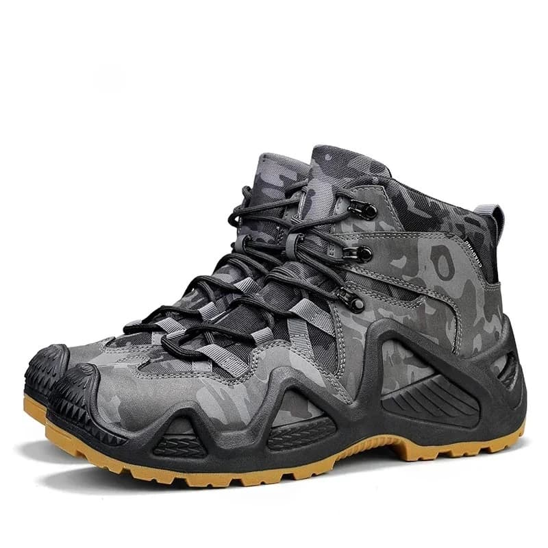 Scarpe da Trekking Antiscivolo e Resistenti all'Usura, Comodi Stivali da Lavoro per il Deserto, Stivali con Piattaforma e alla Caviglia per Autunno e Inverno, Stivali da Neve da Uomo