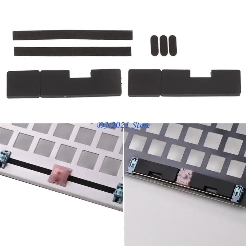 F3KE 6PCS High Elasticity EVA Foam Padding Set For Mechanical Keyboard Stabilizers Noise Absorption