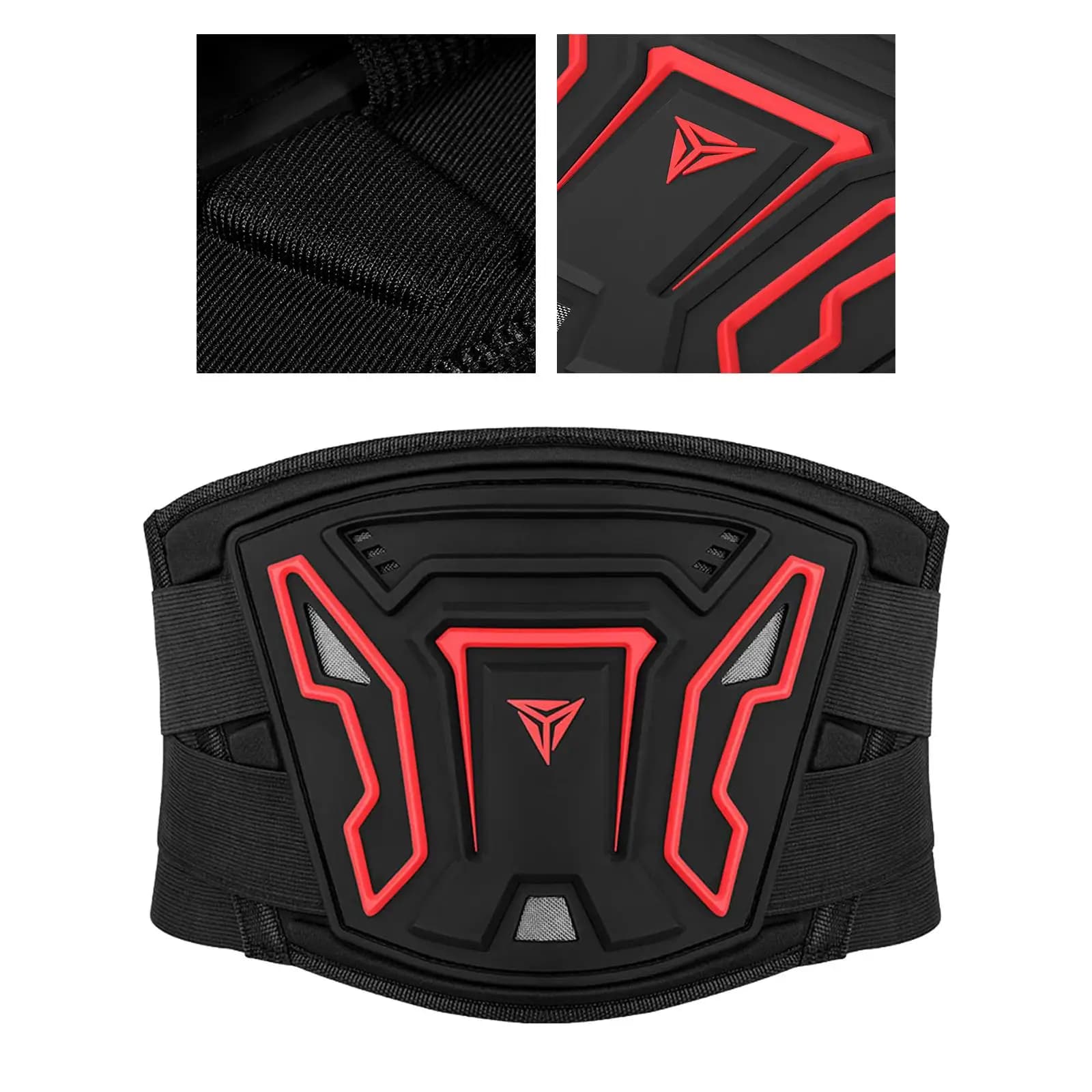 Adjustable Lumbar Belt for Motorcycle, PVC Protection for Back, for Motocross, Cycling, Gym, Sports, Running, Skiing