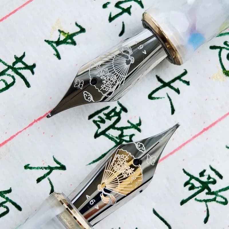 Fountain Pen Nibs Tree of Life Pattern No.6 Tip Smooth Replacement School Supplies Stationery for MAJOHN HONGDIAN JINHAO