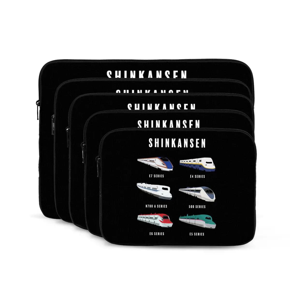 Borsa per laptop per notebook Shinkansen giapponese Bullet Trains 10 12 13 15 17 pollici Custodia per notebook Custodia antiurto per tablet