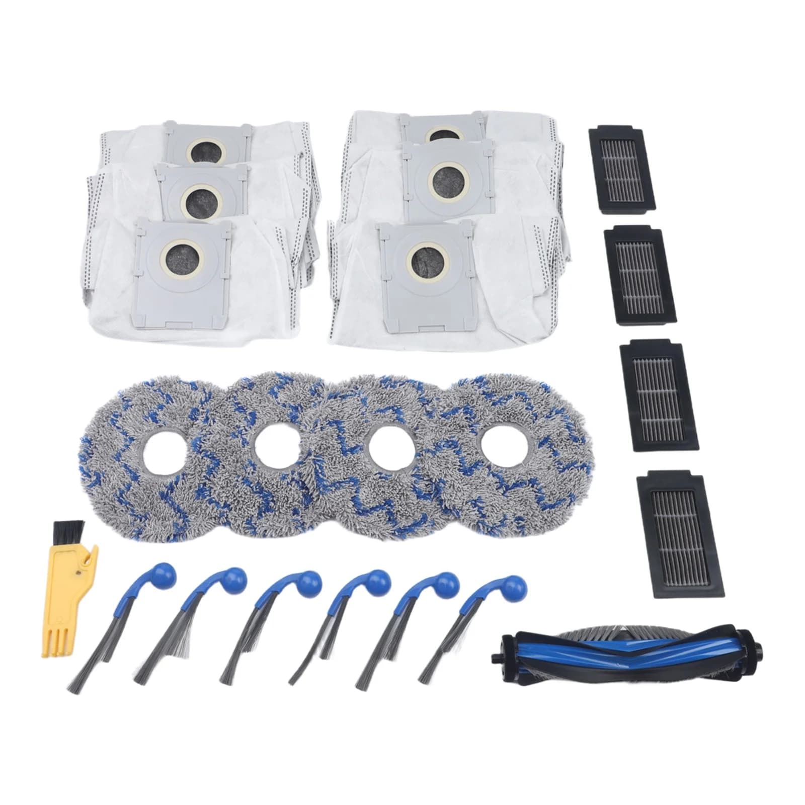 1 Set Main Brush Mop Cloth Cleaning Brush For ECOVACS For DEEBOT T30C For Omni / T30C For Omni For Gen2 Robot Vacuum Cleaner